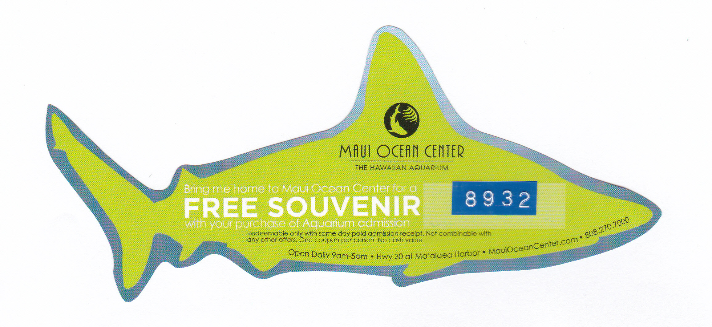 Maui ocean center discount coupons